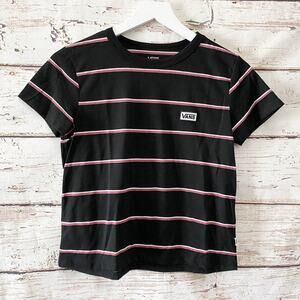 VANS Crop Top Logo Shirt Sz S